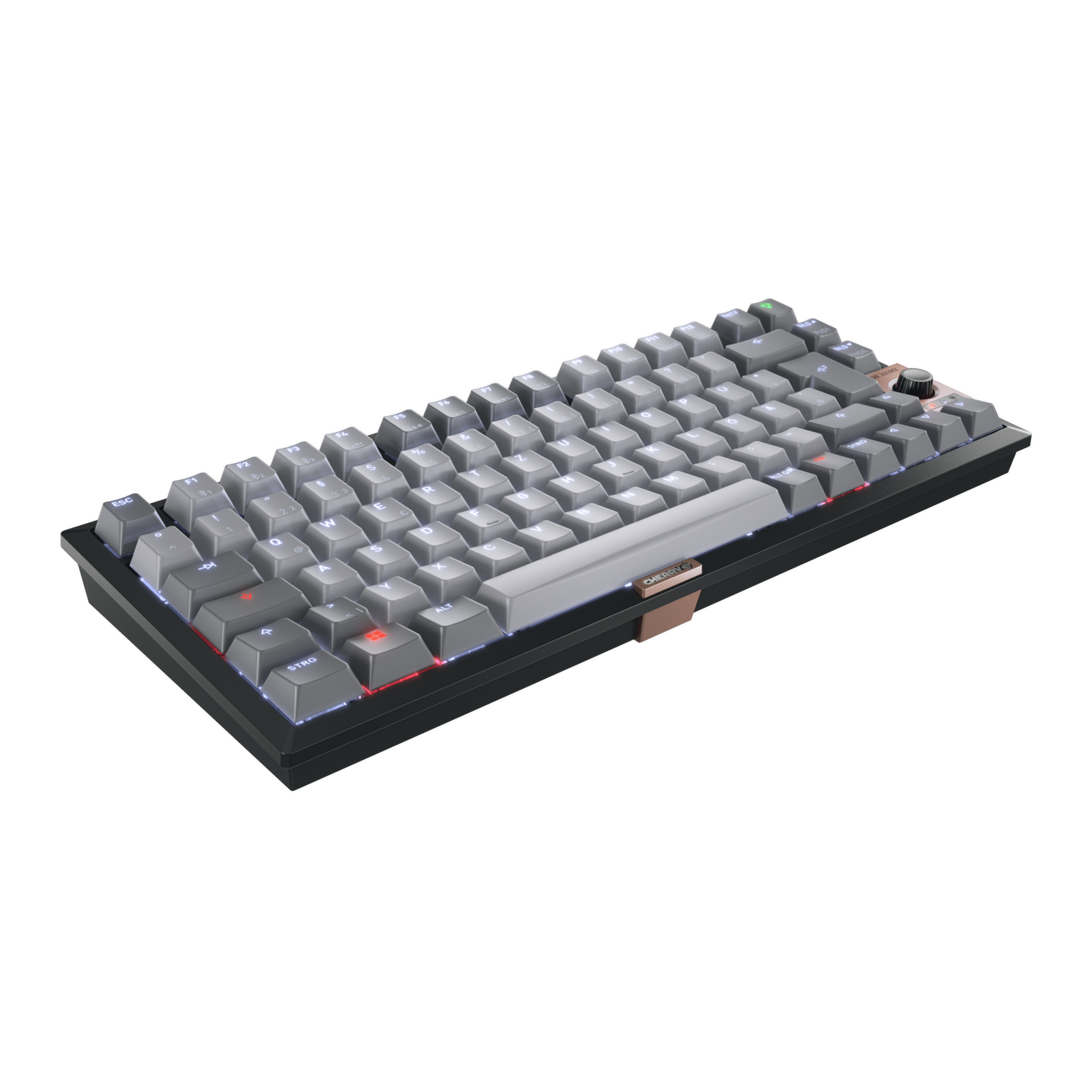 CHERRY KW300 MX Wireless Tastatur DE MX rot TKL 75% sw