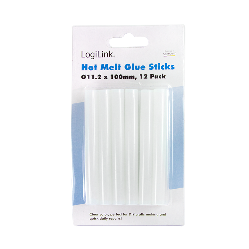 Logilink Heißklebestifte Durchmesser 11,2mm x 100mm,12 Stück