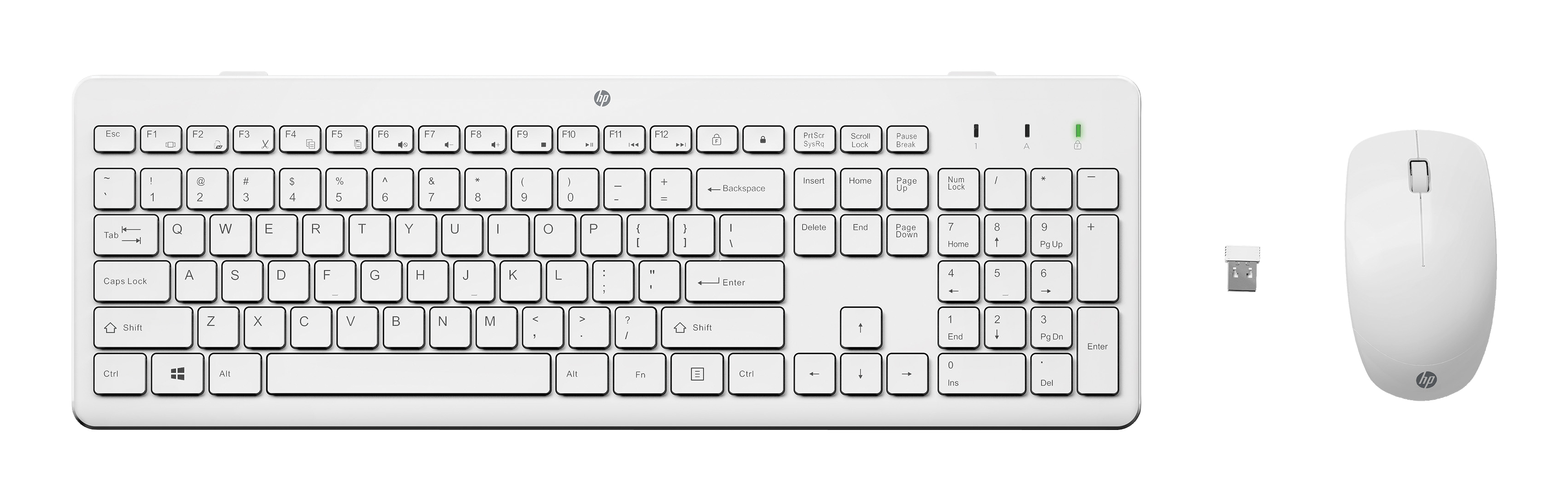 HP 230 Wireless Mouse and Keyboard Combo White (P)