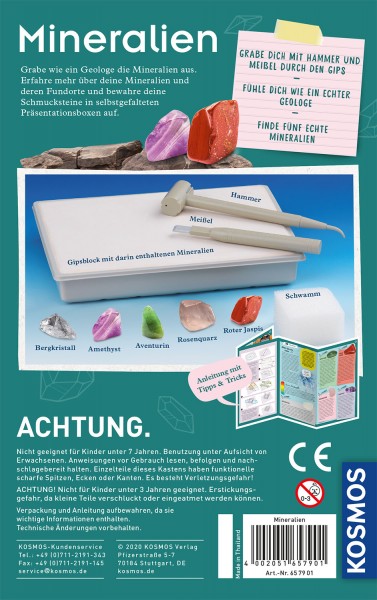 Mineralien, Experimentierkasten