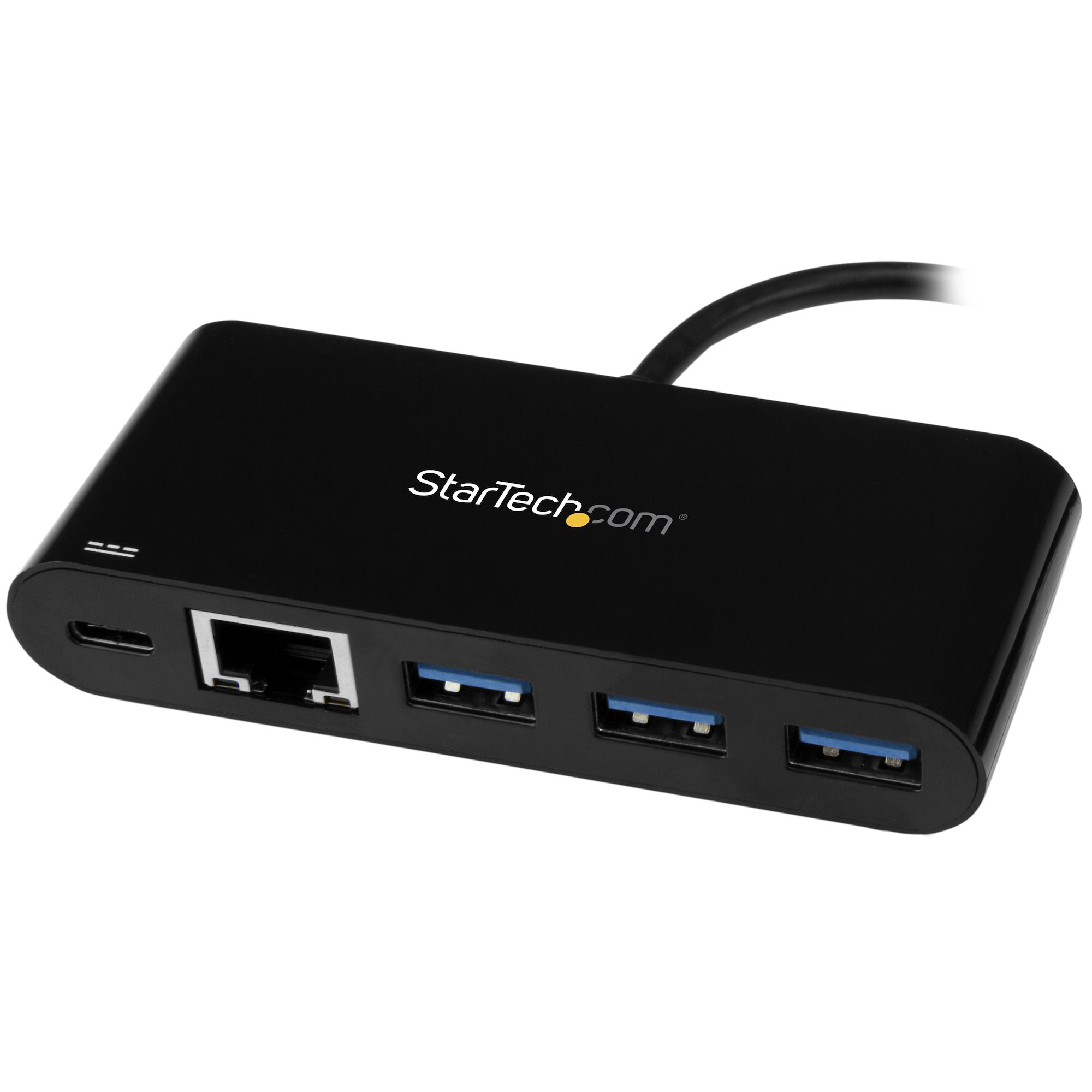 STARTECH.COM USB-C auf Ethernet Adapter mit 3 Port USB 3.0 Hub und Stromversorgung - USB-C GbE Adapter mit USB Hub und 3 USB A Ports
