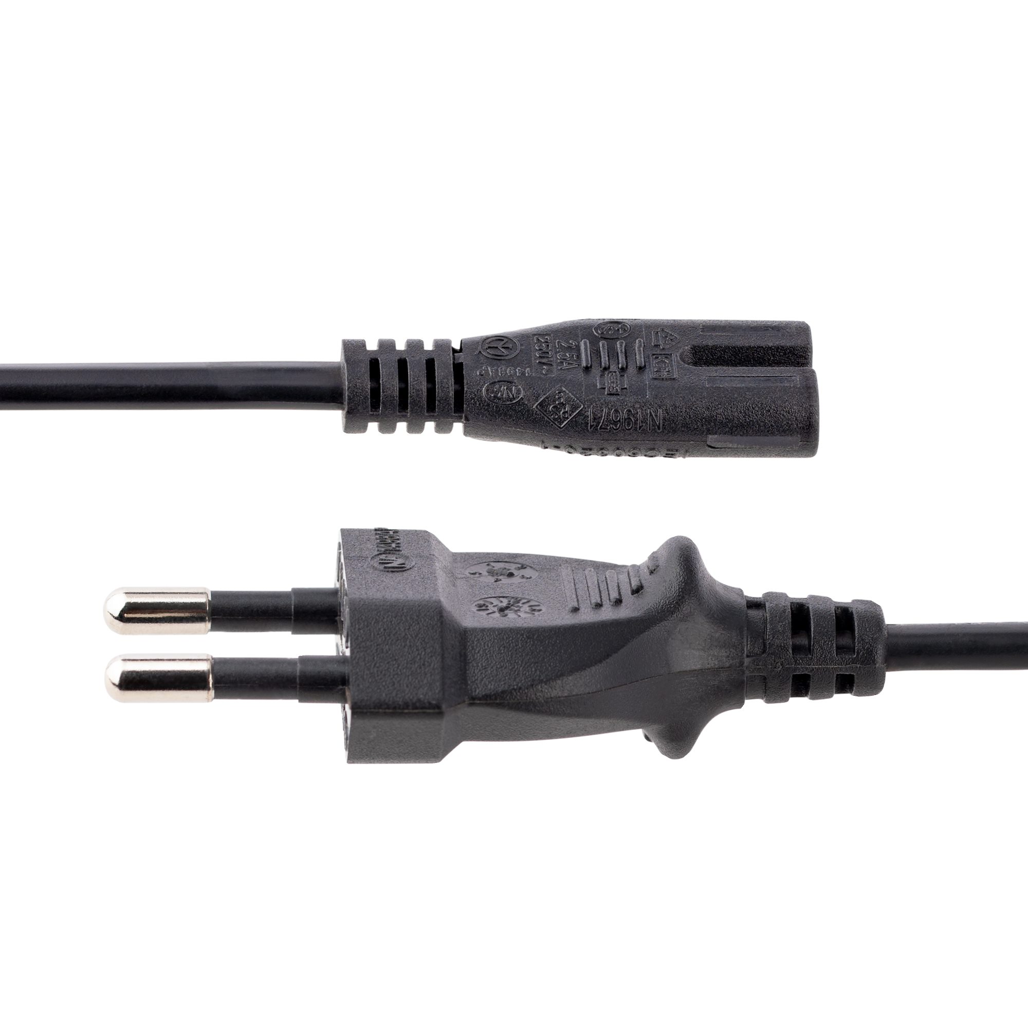 LAPTOP POWER CORD - 18 AWG EU PLUG TO C7 - 18AWG