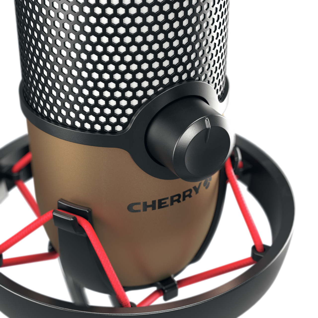 CHERRY UM 9.0 PRO RGB - Mikrofon - Schwarz, Bronze