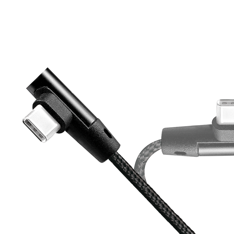 Logilink USB-Stecker USB 2.0 zu USB-C (90° gewinkelt) 0,3m