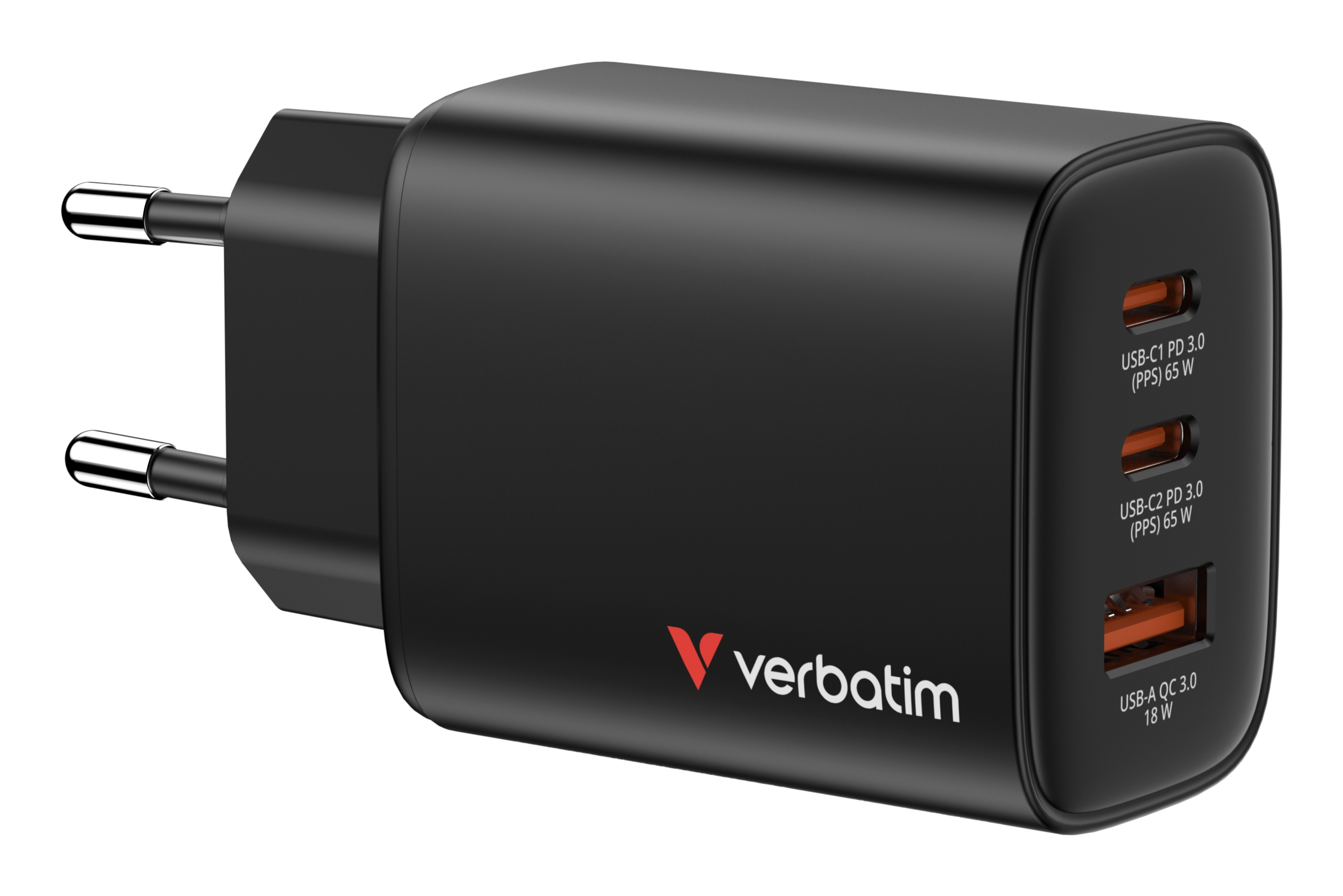 verbatim Essential Ladeadapter schwarz, 65 W