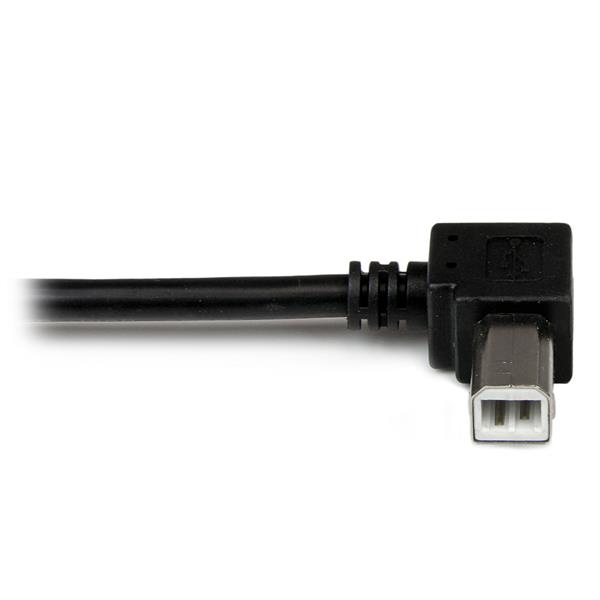 1M LEFT ANGLE USB B CABLE .