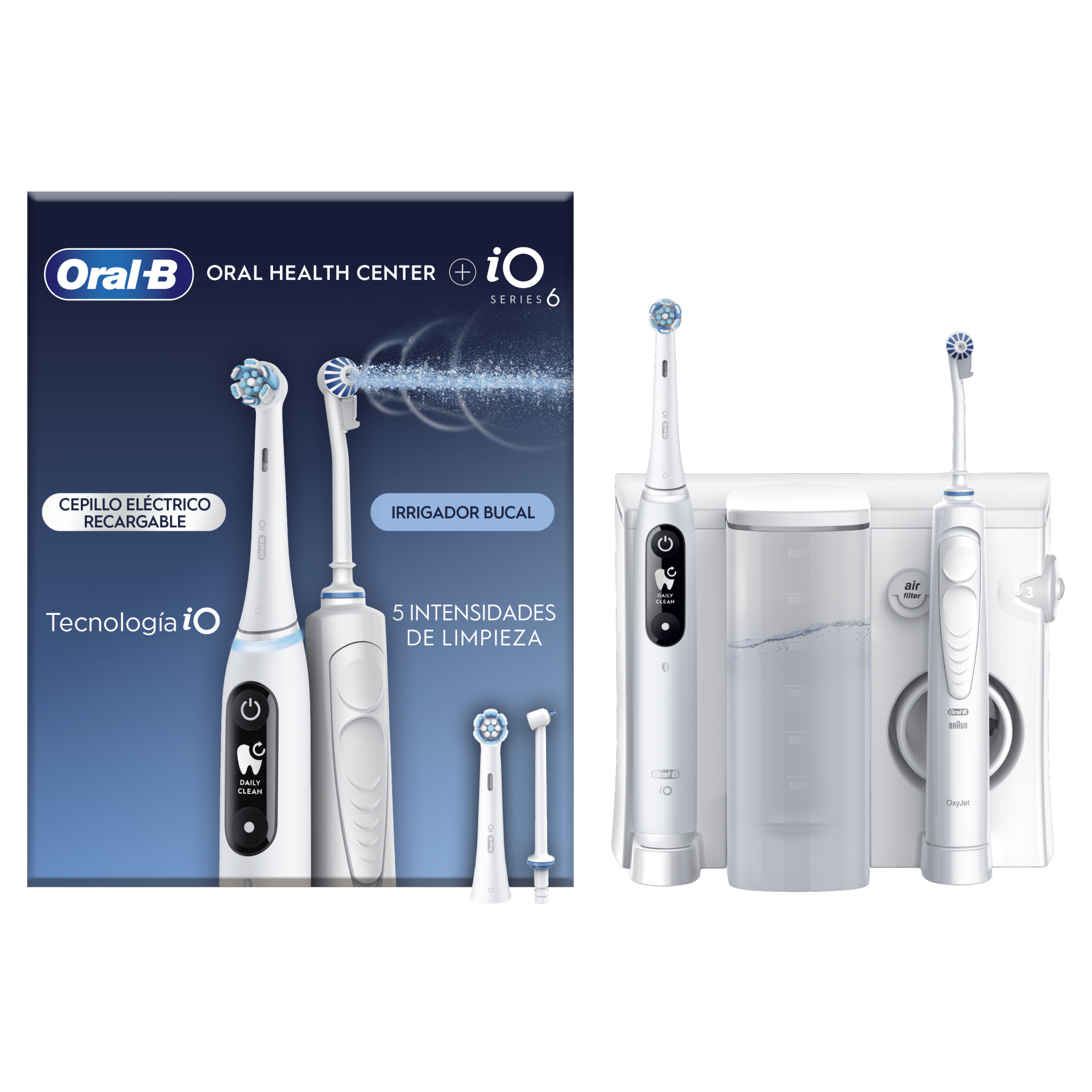 Braun Oral-B Oral Health Center + iO Series 6 white