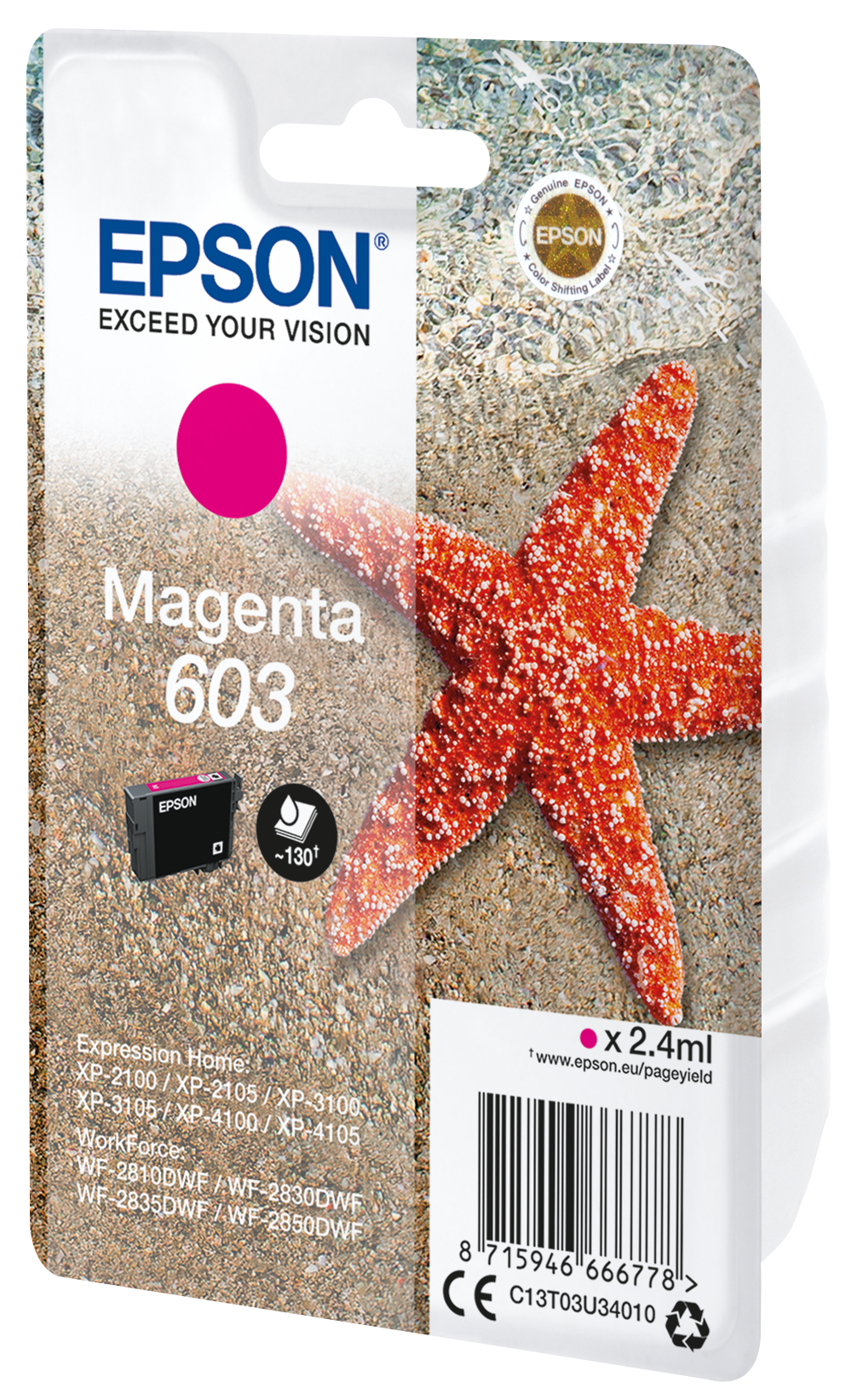EPSON 1LB Singlepack Magenta 603 Ink w/s
