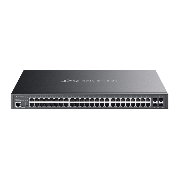 TP-LINK SG3452XMPP Omada 48-Port Gigabit 4-Port 10GE SFP+ L2+ Managed Switch 40x PoE+ 8x PoE++