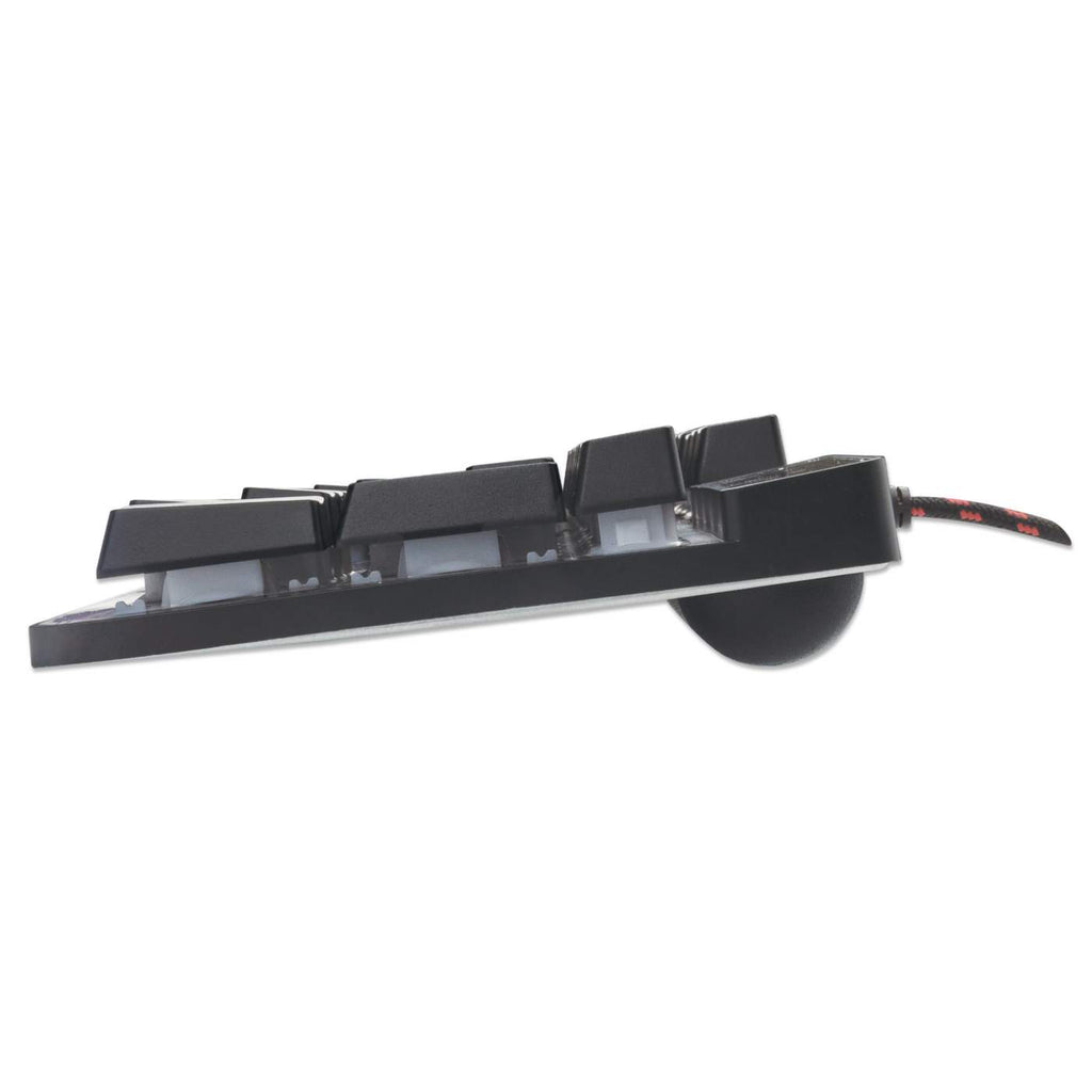 MANHATTAN USB-Gaming-Tastatur mit LEDs und Metallunterseite