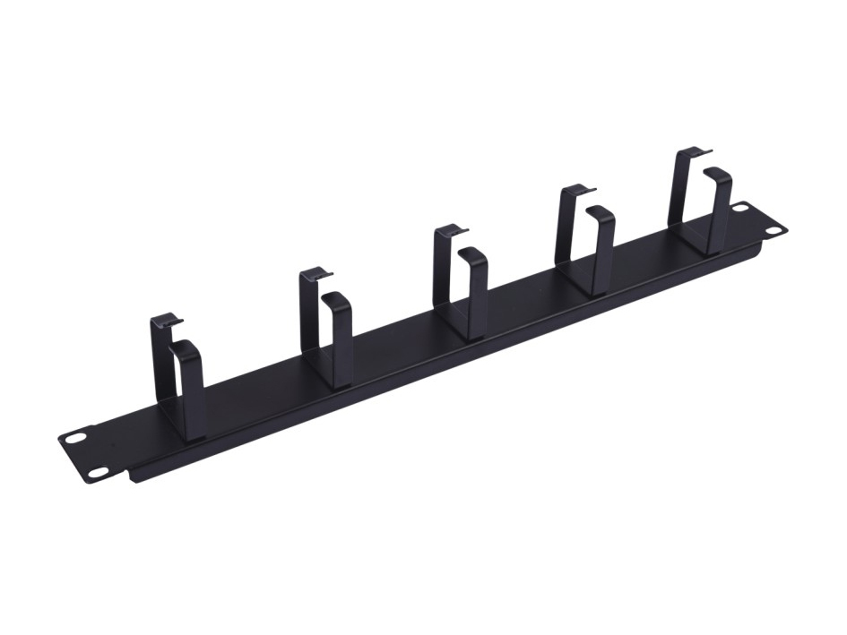 Equip 19 Kabelmanagement 5xMetallringe Plastik 1U RAL9005