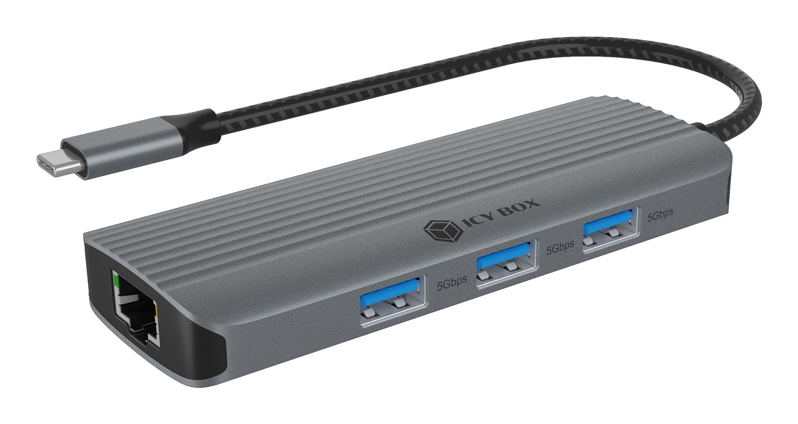 Dockingstation IcyBox 6 in 1 1xHDMI 4K60Hz, 3x USB-A
