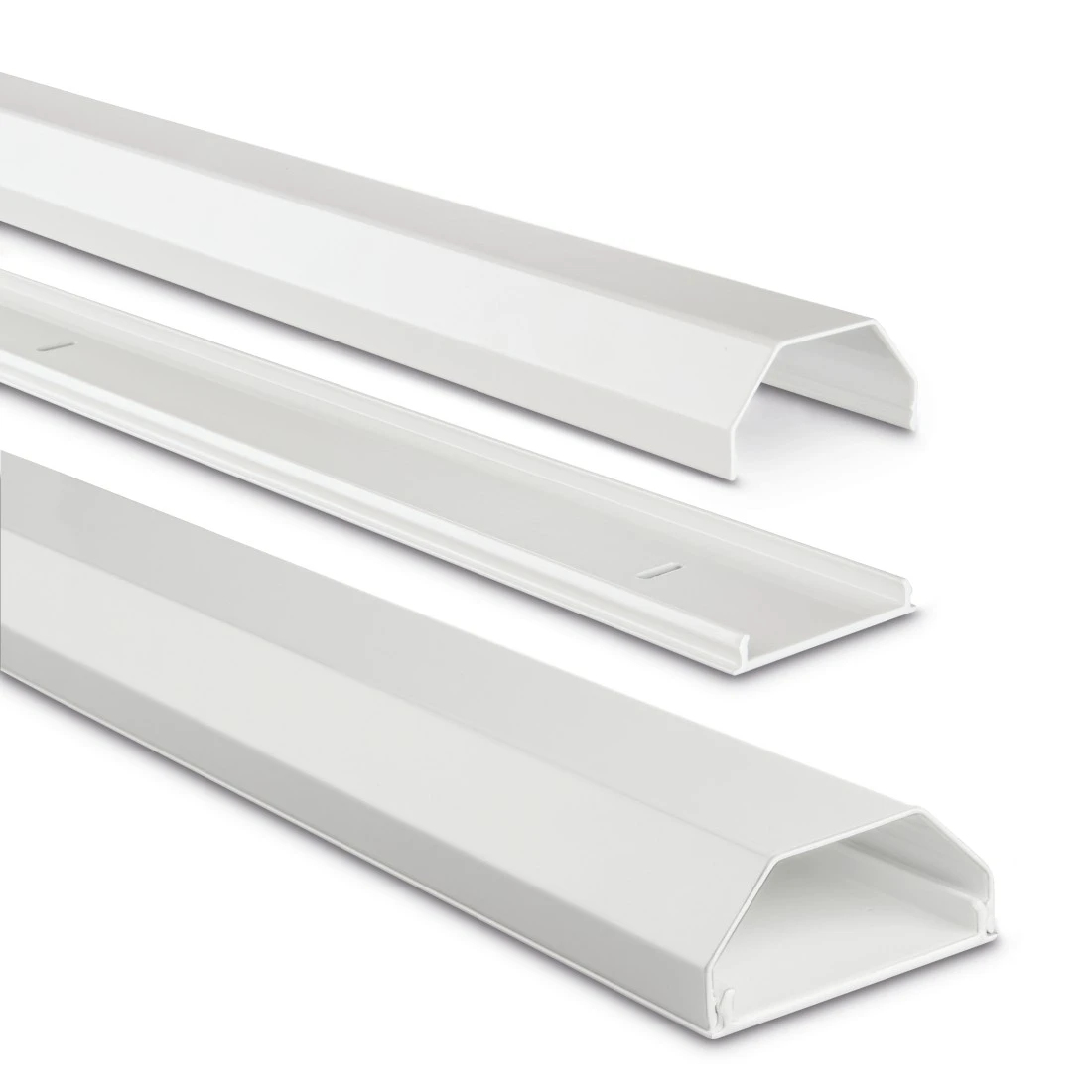 hama eckig Alu Kabelkanal 110,0 cm weiß