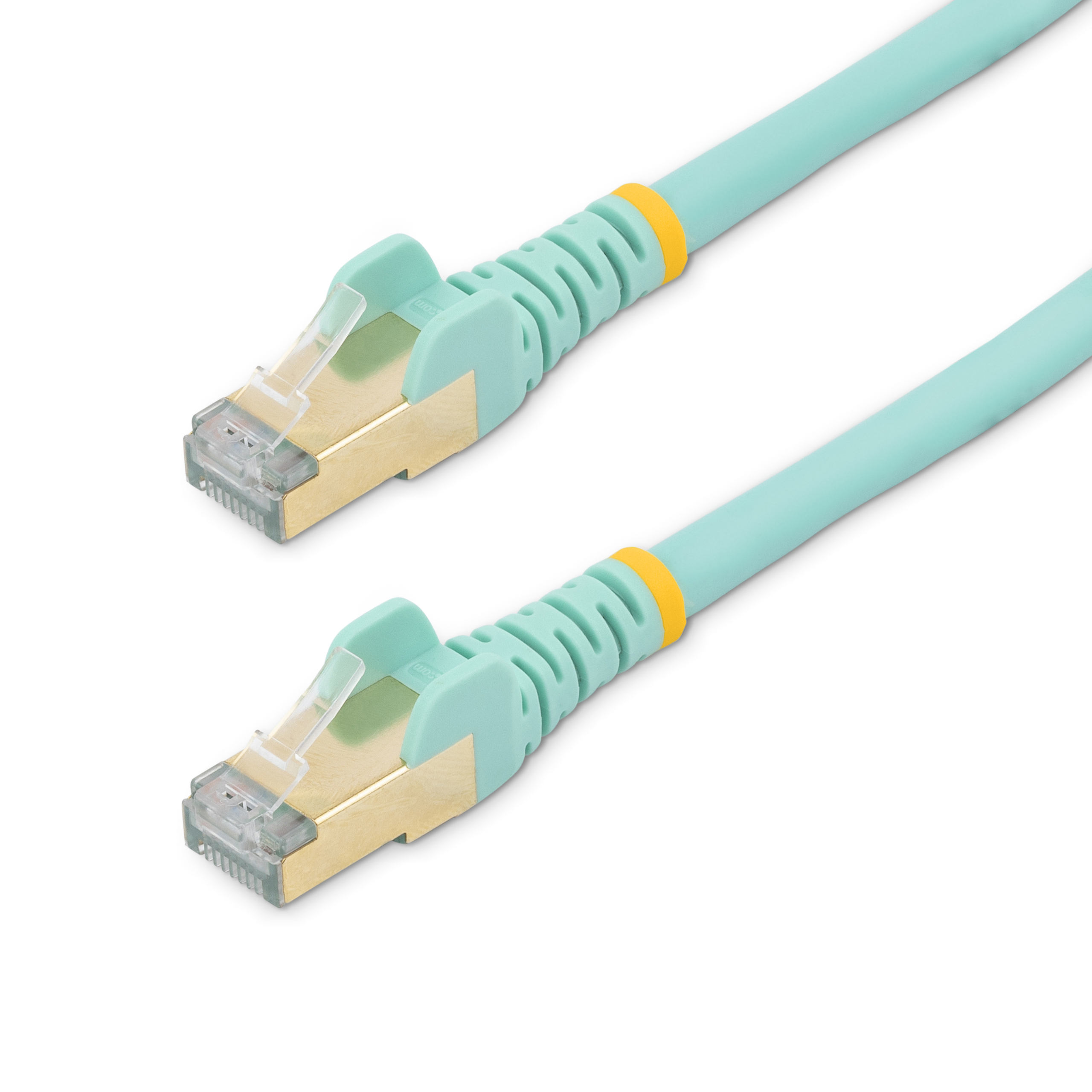 5M CAT6A ETHERNET CABLE AQUA .