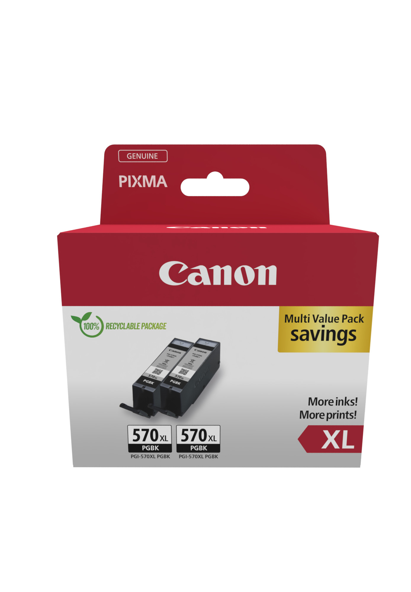 Canon PGI-570 XL PGBK Twinpack schwarz Druckerpatronen, 2er-Set