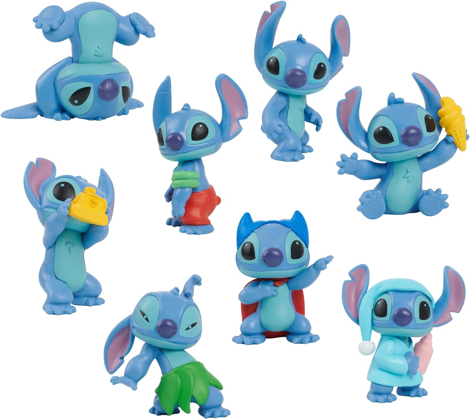 Disney Stitch Sammelbox mit 8 Figuren, Spielfigur