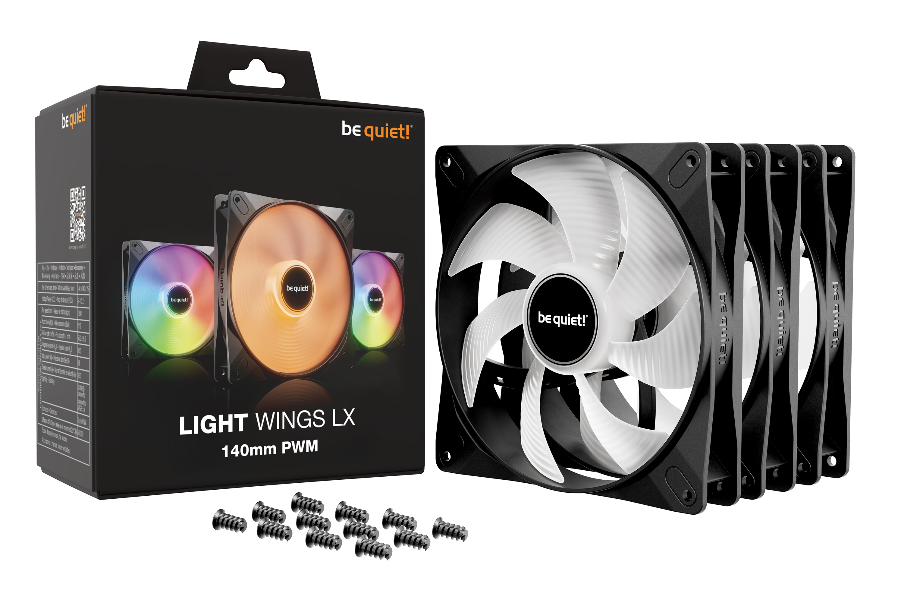 be quiet! LÃ¼fter 140*140*25  Light Wings LX PWM Triple