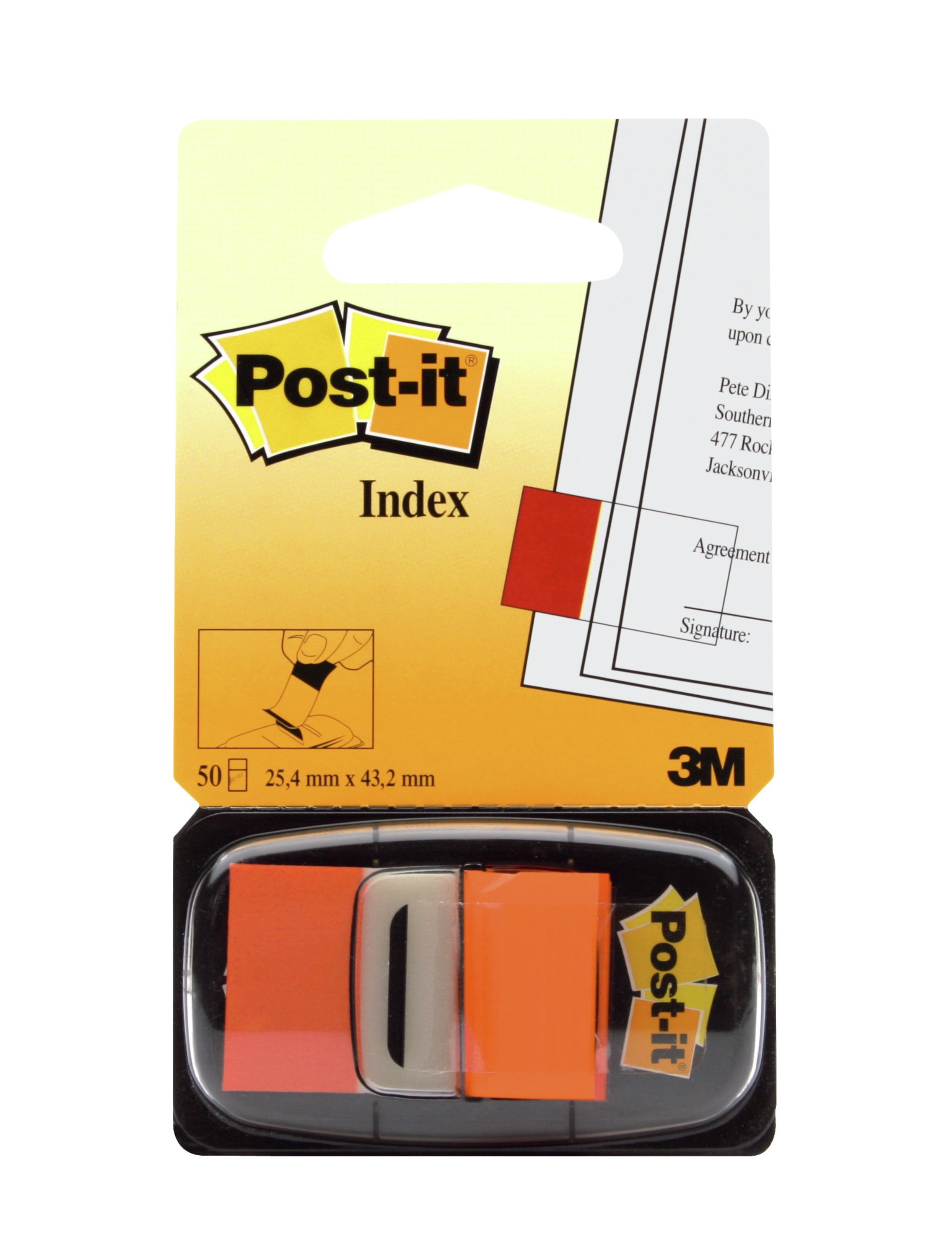 Post-it® Index Haftmarker orange 50 Streifen