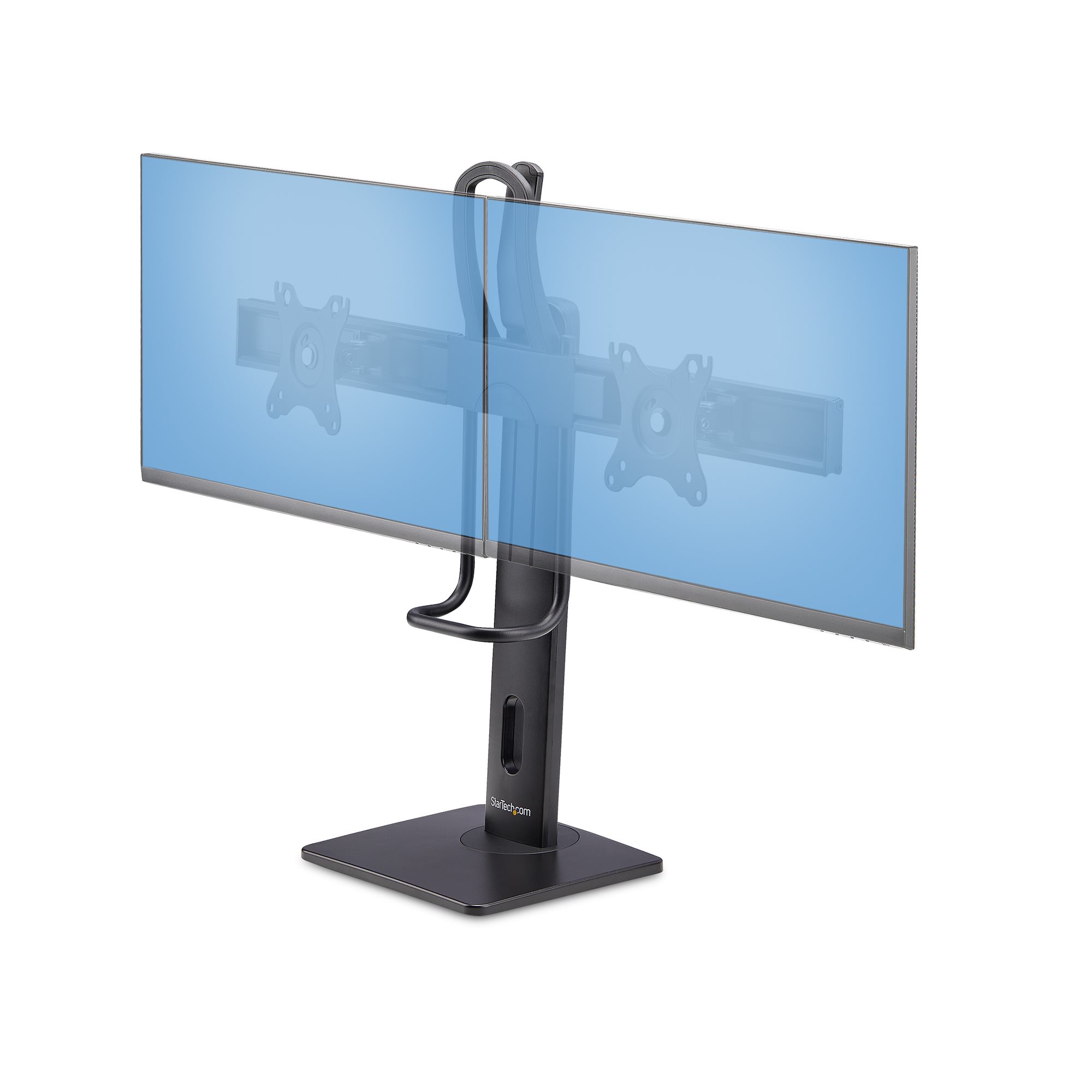 CROSSBAR DUAL MONITOR STAND DOUBLE 27INCH SCREENS VESA MOUNT