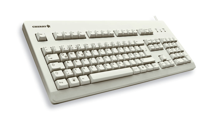 CHERRY MX3000 Tastatur Wired DE MX schwarz 1.75m hellgrau