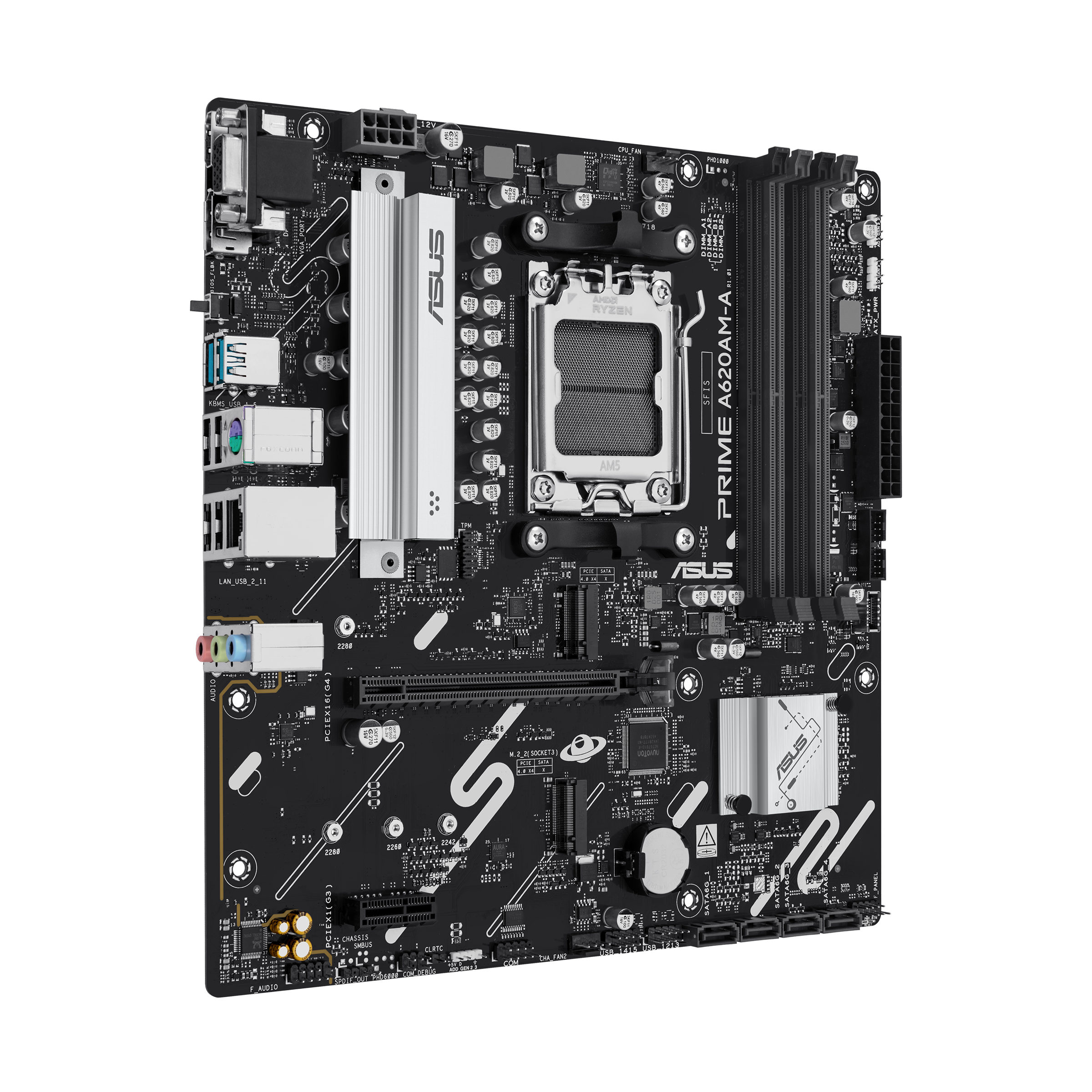 ASUS AMD A620 micro-ATX motherboard 4xDDR5 1xHDMI 1xDP 2xM.2 4xSATA