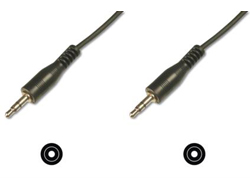 DIGITUS Audio-Anschlusskabel, Stereo, 2,5m, schwarz