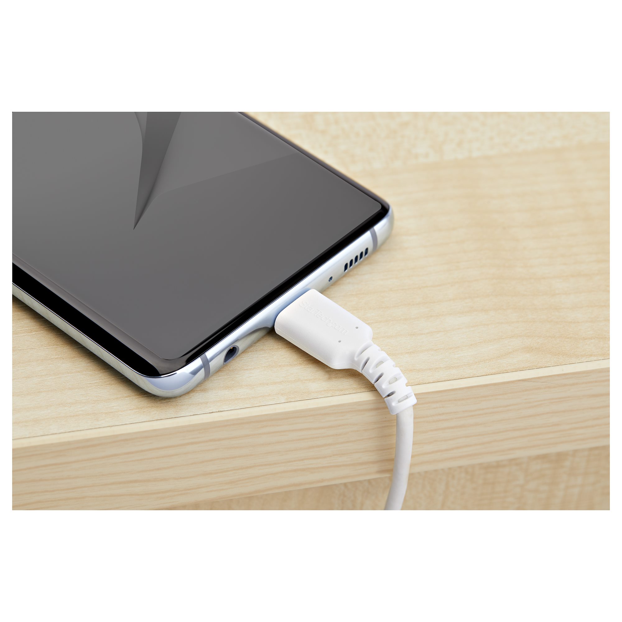 STARTECH.COM RUSB2CC2MW USB-C Kabel 2m hochwertiges USB 2.0 Typ-C Datenübertragungs und Ladekabel St/St Weiss