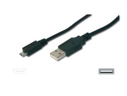 USB 2.0 Anschlusskabel USB-A (Stecker) > Micro-USB (Stecker)