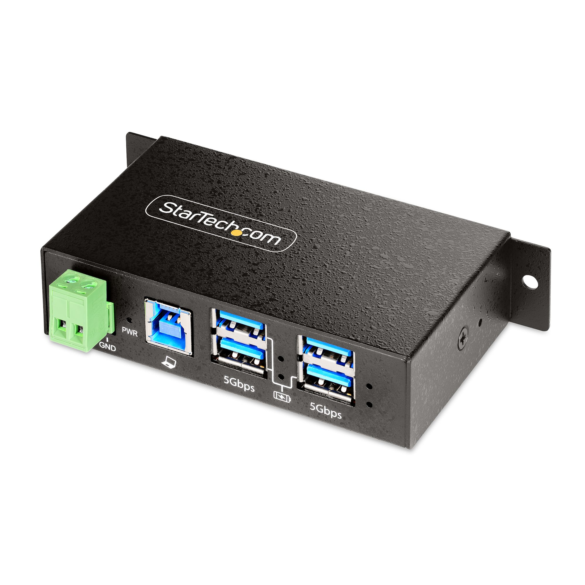 STARTECH.COM 4-Port USB 3.0 Hub Managed Industriegehäuse ESD/uberspannungsschutz Wand-/Tisch-/Schienenmontage 5Gbps USB Verteiler