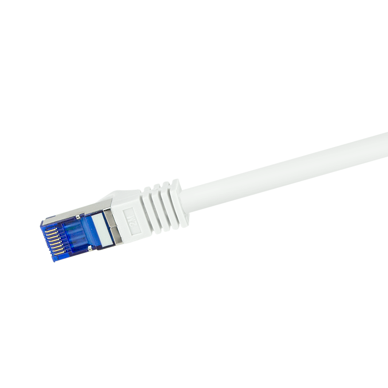 Logilink Patchkabel Ultraflex, Cat.6A, S/FTP, weiß, 0,25 m
