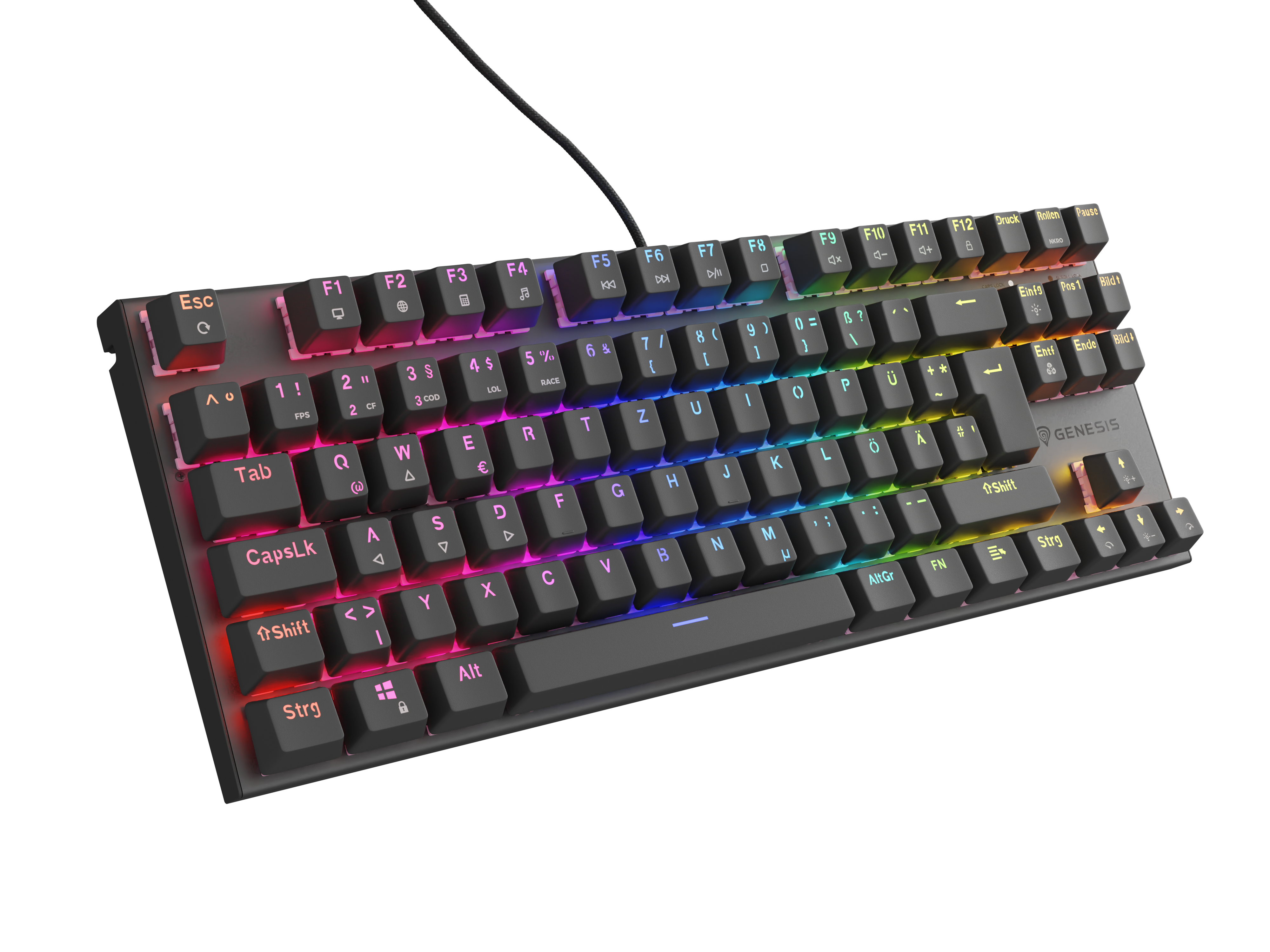 Genesis Gaming Tastatur THOR 303 TKL silent kabelgeb. (DE)