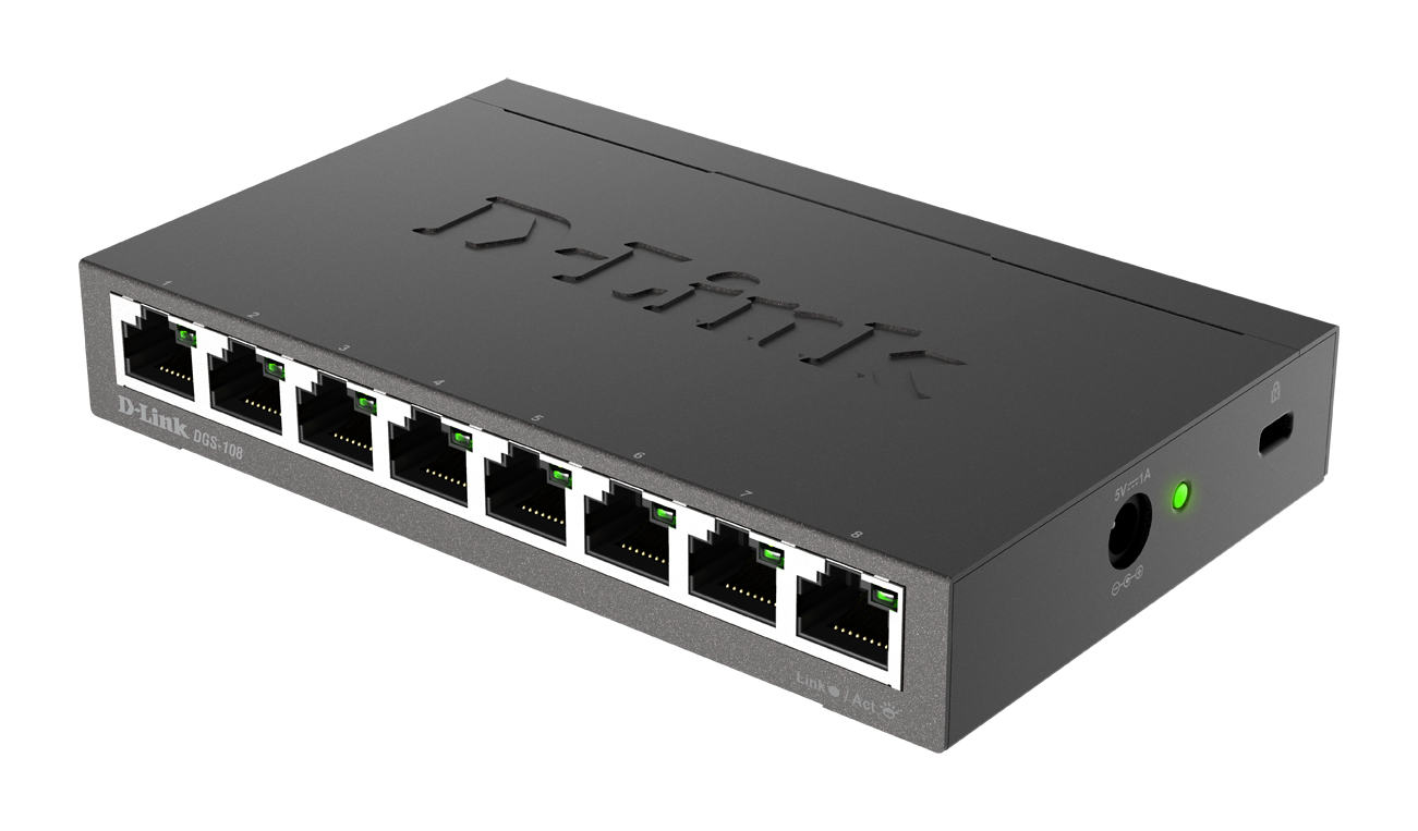 D-Link DGS-108 Switch 8-fach