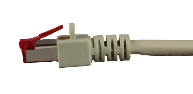 EFB RJ45 Patchkabel S/FTP Cat.6 LSZH 40m GRAU reines Kupfer Laengenaufdruck auf Knickschutztuelle patentiert