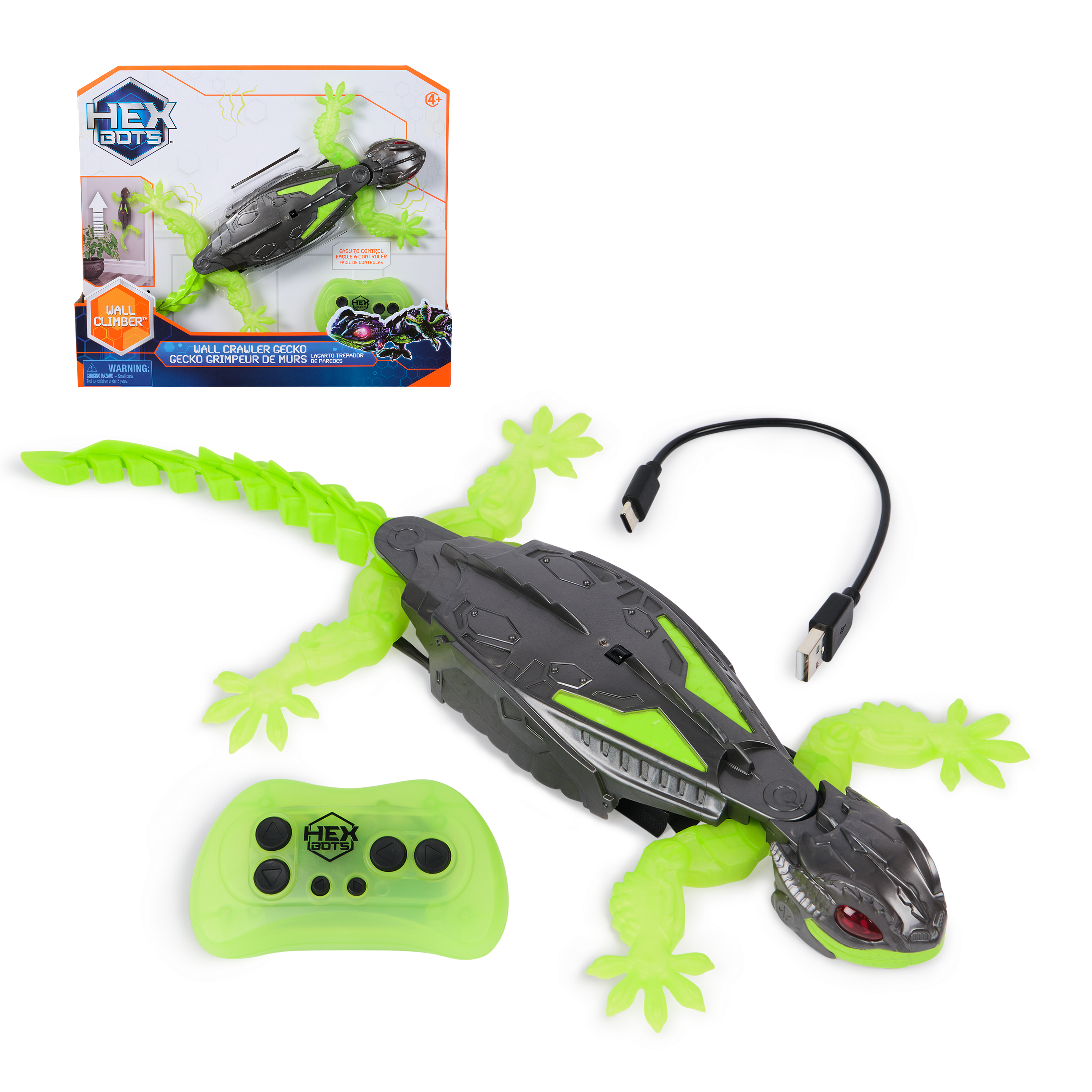 Hex Bots - Wall Crawler Gecko, Spielfigur