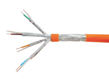 Equip Instal.Kab Cat7 Simplx S/FTP 4P23 100.00m orange LSZH