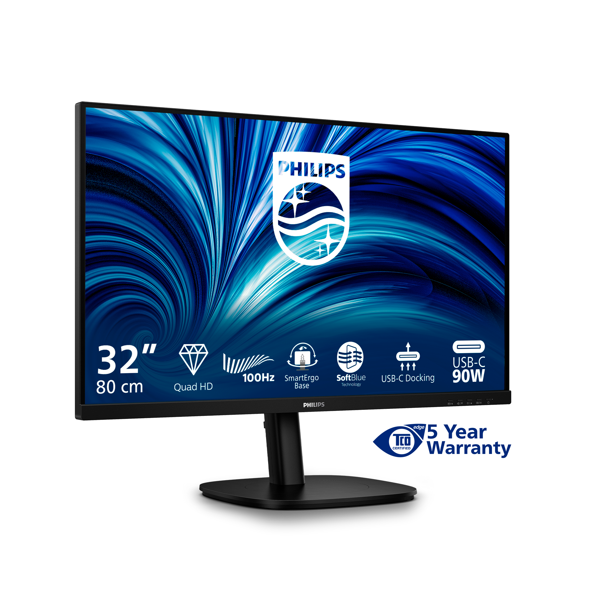 Philips 80,0cm (31,5) 32B2U3601 16:09 HDMI+DP+USB-C black