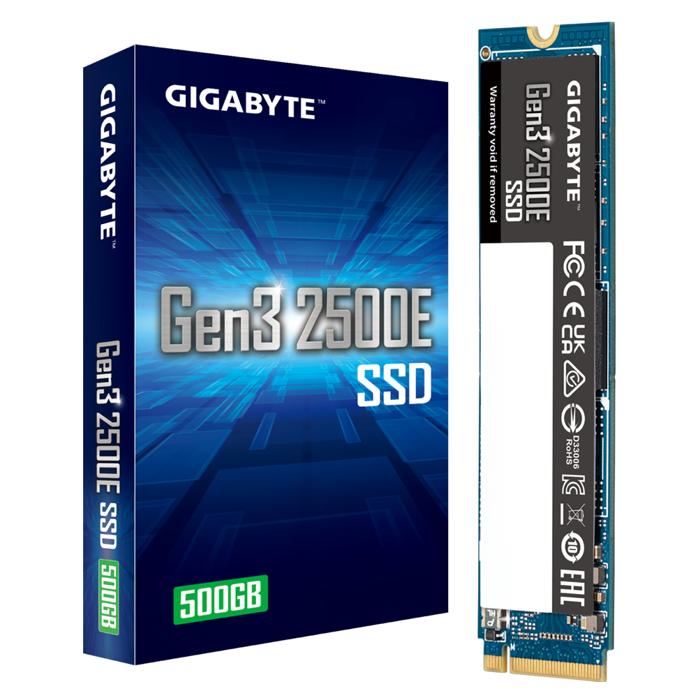 SSD GIGABYTE 2500e 500GB M.2 PCIe G325E500G PCIe 3.0 x4 NVME