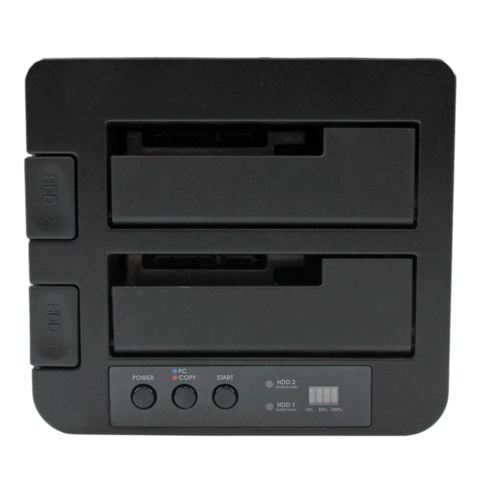 STARTECH.COM USB 3.0/eSATA auf 6,35/8,89cm 2,5/3,5Zoll Festplatten Duplizierer Dock - Kopierstation mit SATA 6Gb/s für HDD /SSD