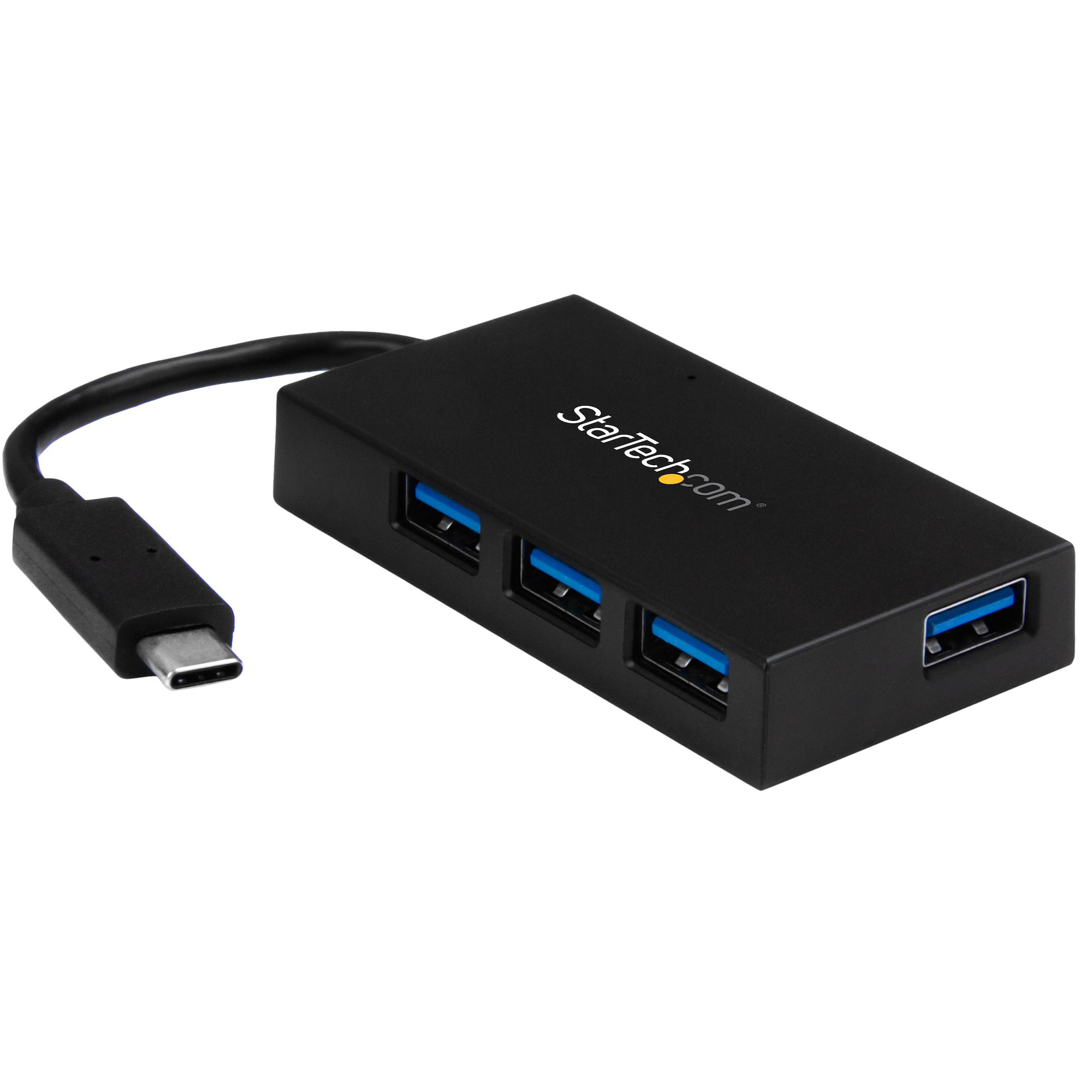 StarTech.com USB-C Hub 4 Port 5Gbit/s schwarz