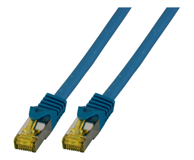 EFB RJ45 Patchk. S/FTP Cat.6A LSZH Cat.7 Rohk. 2.00m blau
