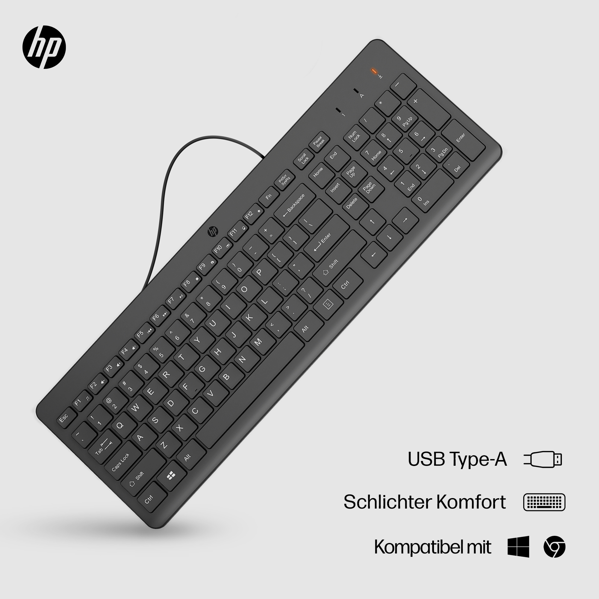 HP 150 Wired Keyboard GR (P)