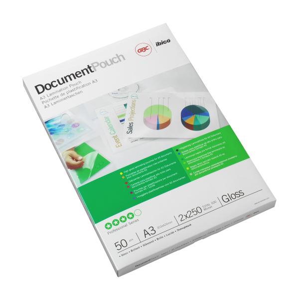 GBC Laminierfolien glänzend für A3 75 micron, 25 St.