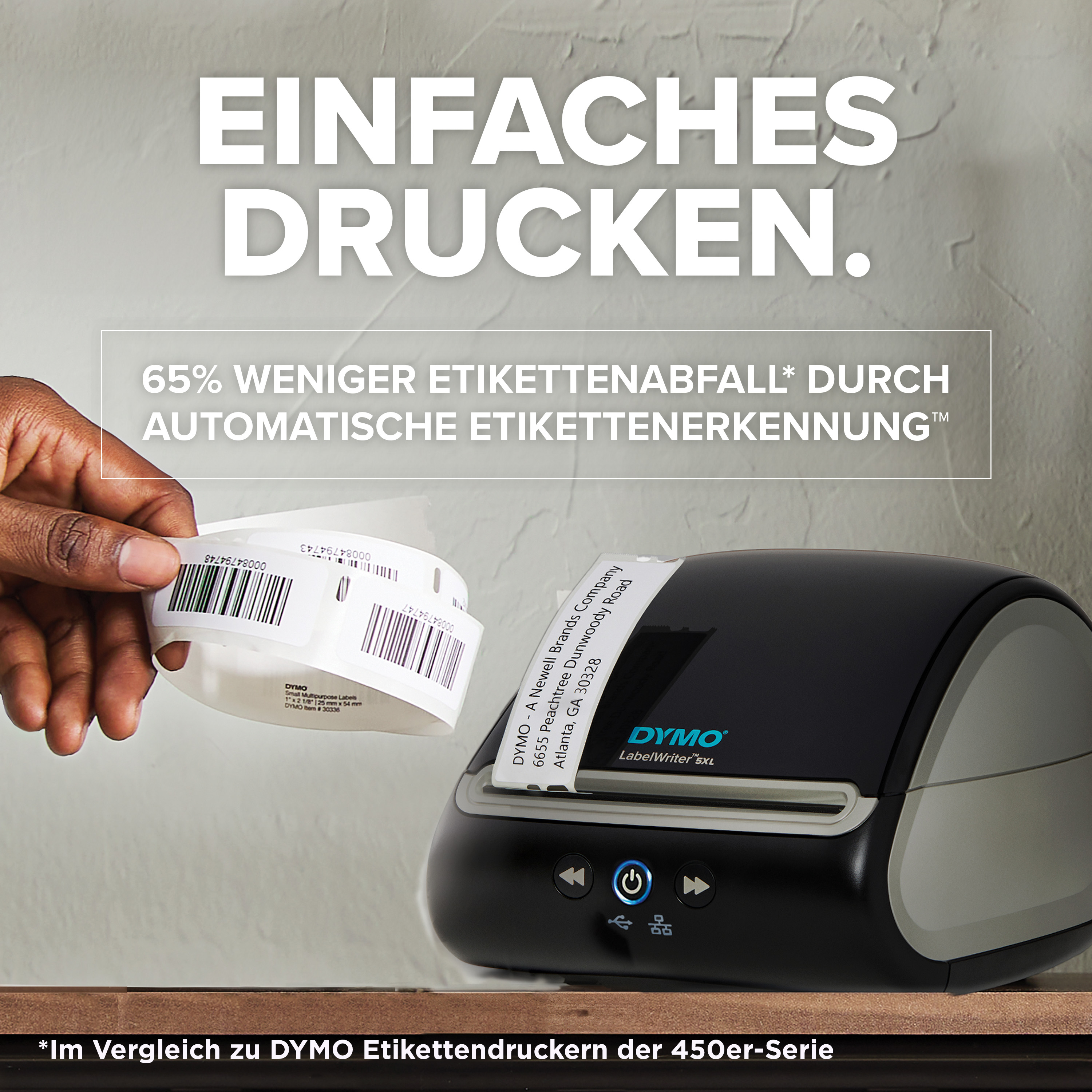 DYMO LabelWriter 5XL bis 106mm breite LW-Eti.UPS/DHL 53/Min