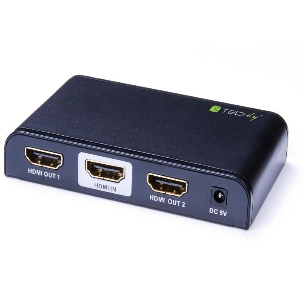 Techly HDMI 2.0 Splitter 4K, UHD, 3D, 2 Wege