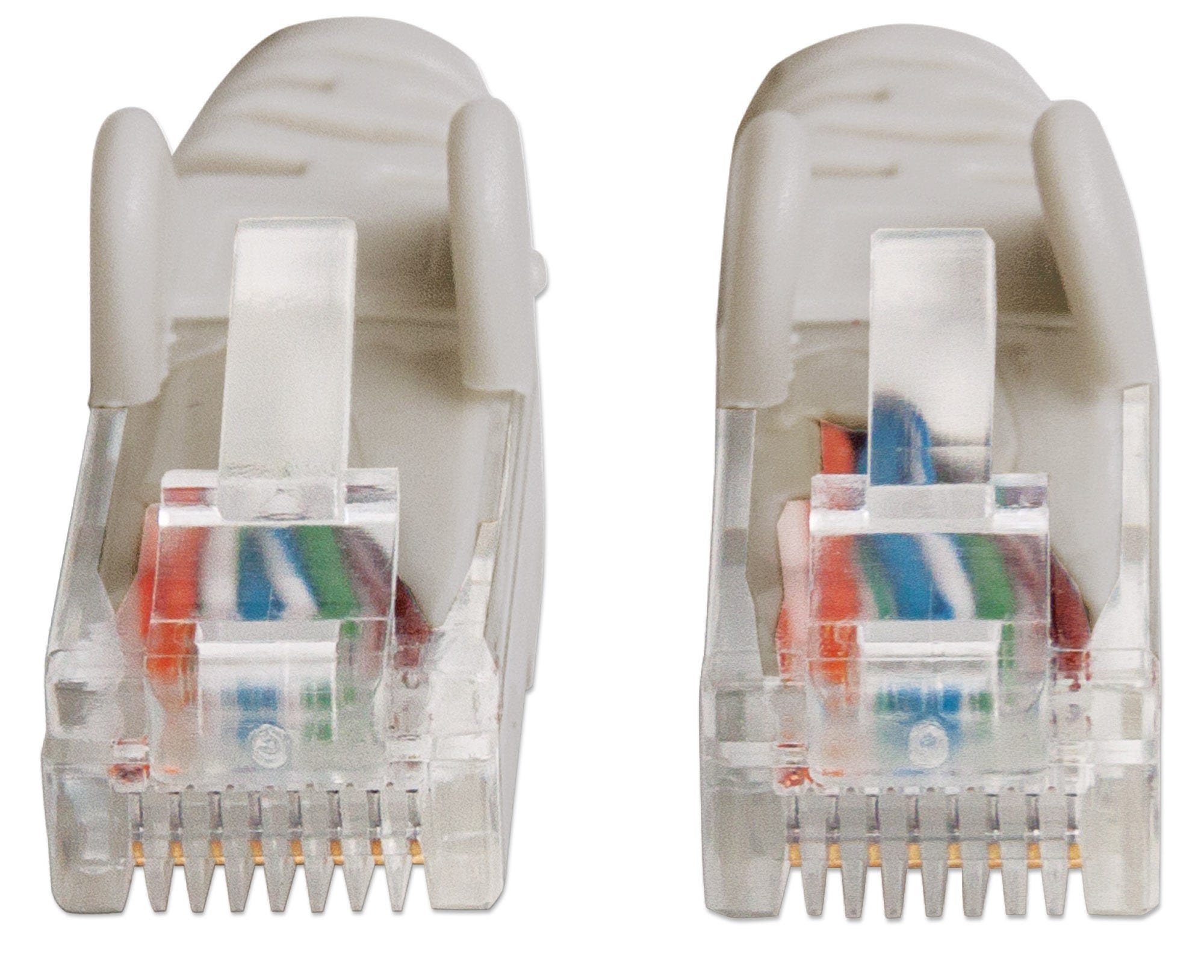 INTELLINET Patchkabel RJ45 U/UTP Cat6 20m Hebelschutz grau