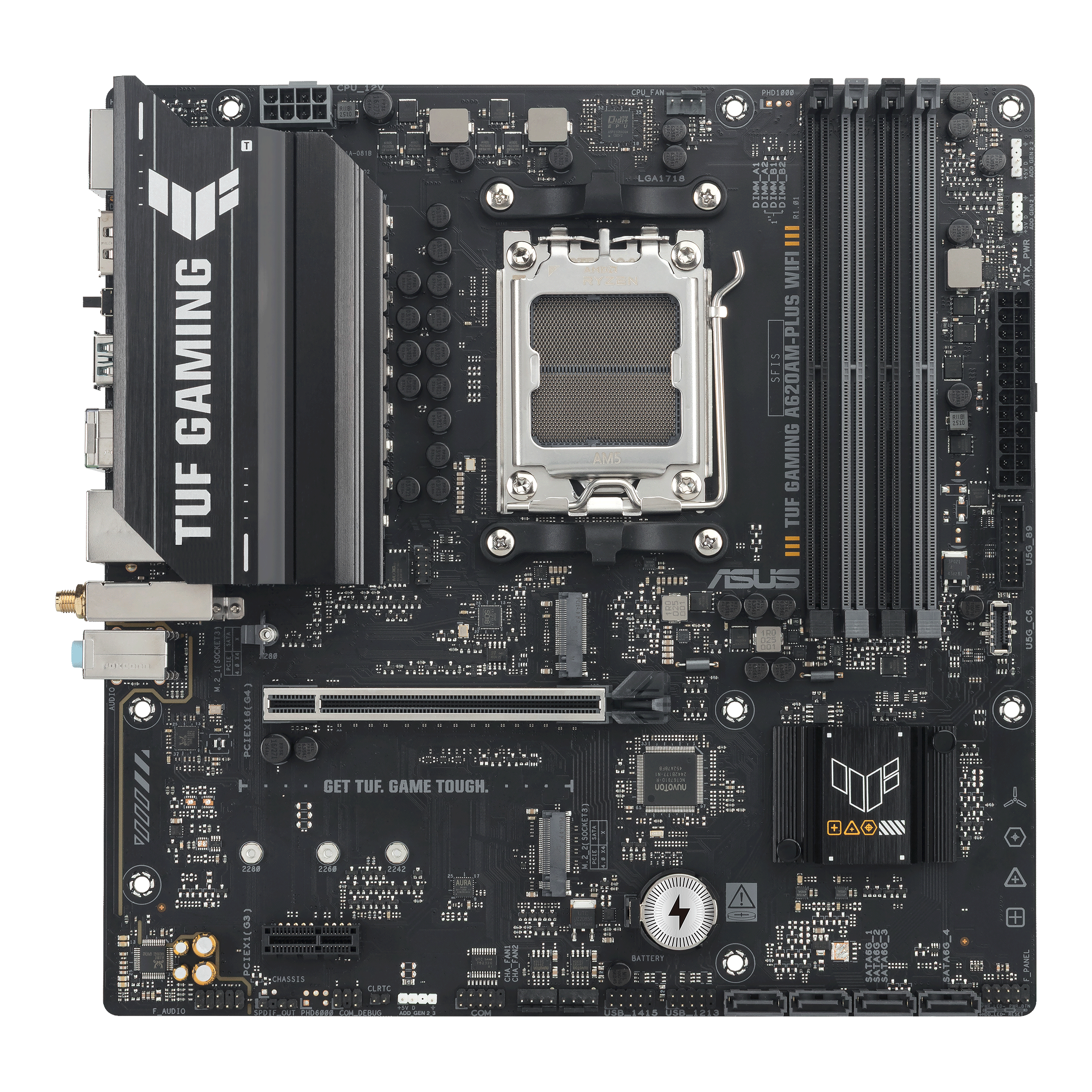 ASUS AMD A620A micro-ATX motherboard 4xDDR5 1xHDMI 2.1 2xDP 1.4 2xM.2 4xSATA