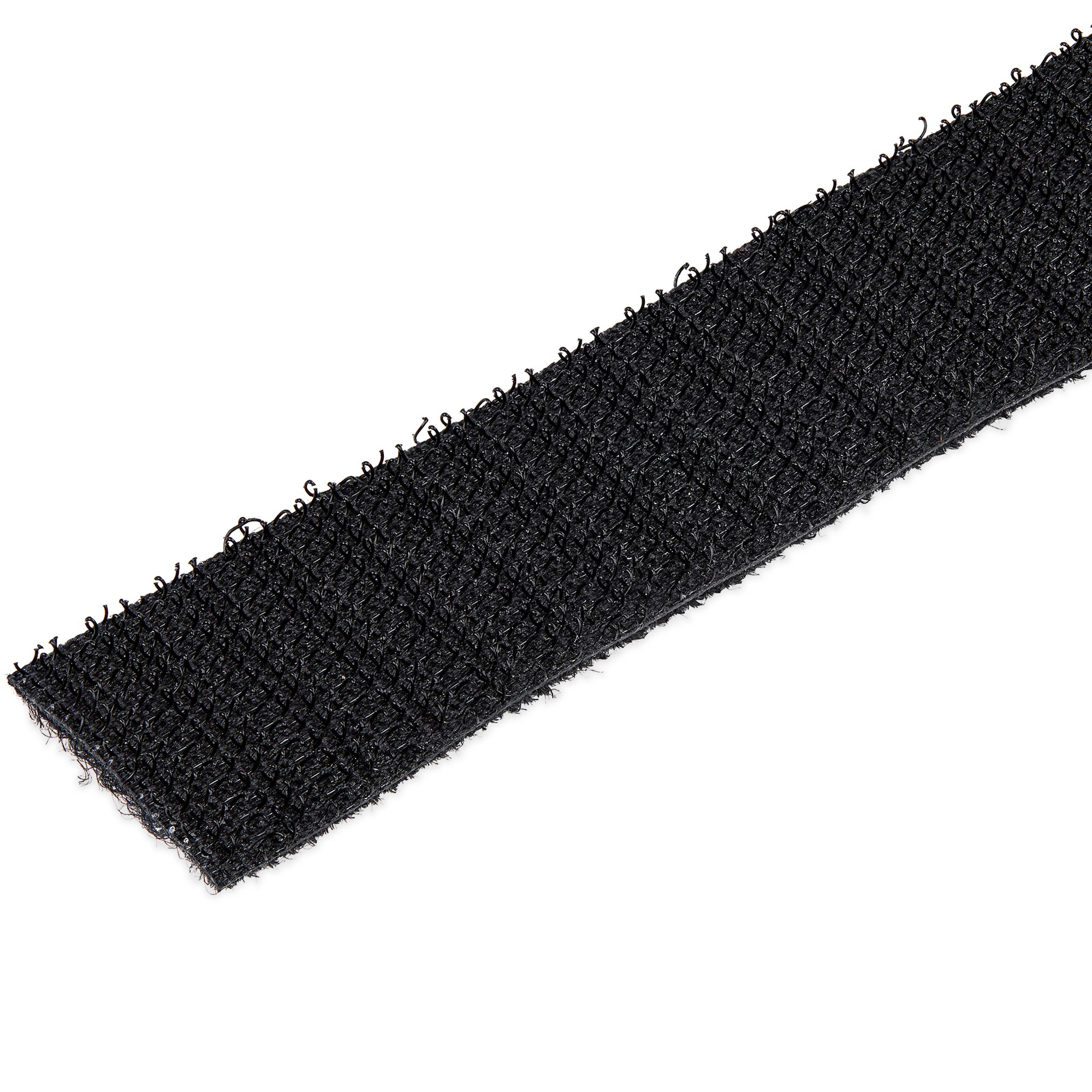STARTECH.COM Hook-and-Loop Cable Management Tie - 50 ft. Bulk Roll - Black - Cut-to-Size Cable Wrap / Straps