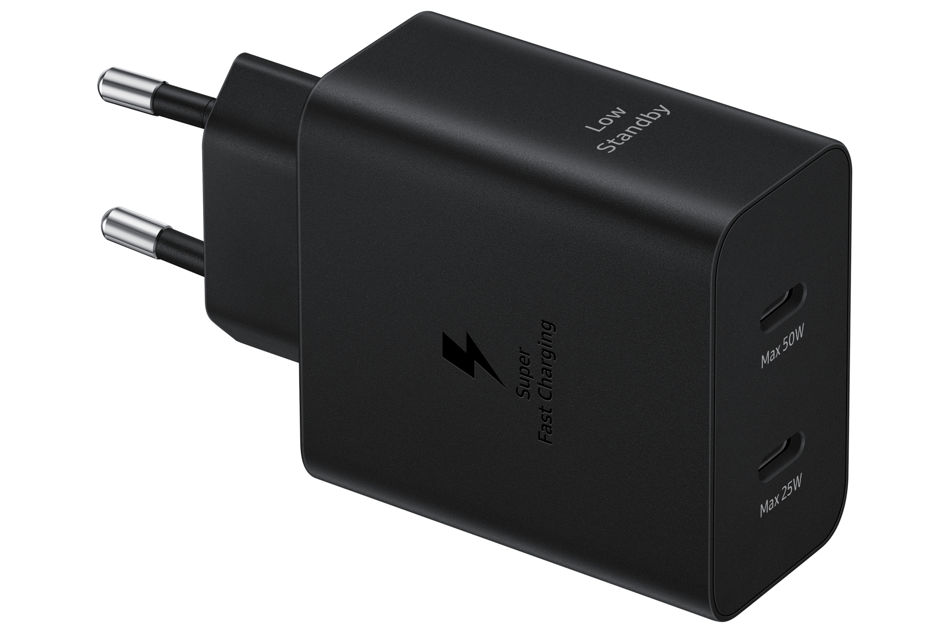 Samsung Schnellladegerät 2xUSB-C 50W+USB-C Kabel 1,8m schw