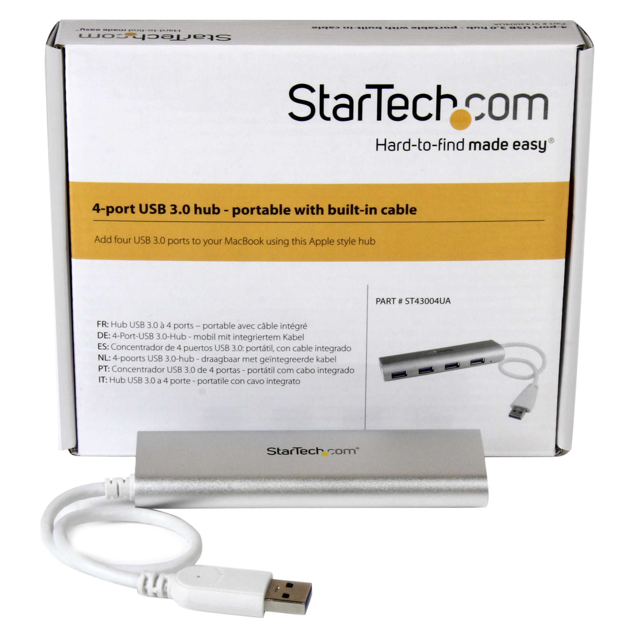4 PORT PORTABLE USB 3.0 HUB USB3 HUBS