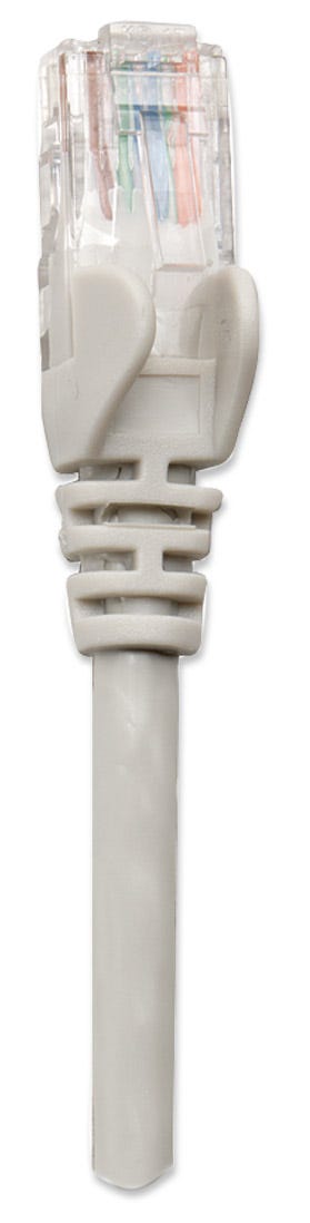 INTELLINET Patchkabel RJ45 U/UTP Cat5e 7.5m Hebelschutz grau